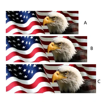  32 GB Американското Знаме с Орел на Задното Стъкло Графичен Перфокарта Етикет Отпечатване на Етикет с Камион Suv (Духа на вятъра) Бъди Патриот