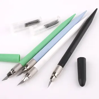  Разделочный нож гумен печат разделочный нож ръчна изработка издълбани нож за рязане на хартия, фолио за мобилен телефон, черен костюм