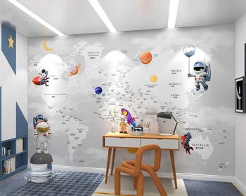  beibehang Индивидуални тапети papel de parede съвременно пространство детска стая, нощно шкафче за спалня екологични фонови картинки