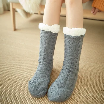  Зимните изолирана домашни чорапи, мъжки и дамски ежедневни чорапи, чорапи на пода, топли дамски чорапи, чорапи-слипоны, топли чорапи-тръба, килими и чорапи